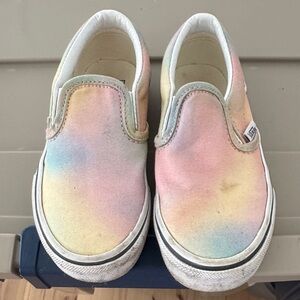 Vans Pastel Rainbow Kids Slip-On Sneakers